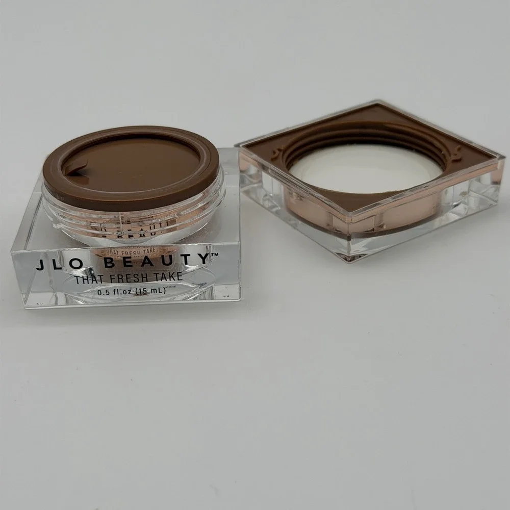 JLO BEAUTY That Fresh Take‎ Eye Cream 0.5 fl oz 15 mL Set of 2 Rose Gold Jars